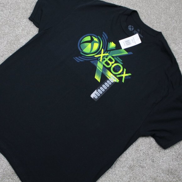 X-Box Promo Shirt NWT Mens XL Black Ripple Junction Cotton S/S Pullover - Picture 3 of 11